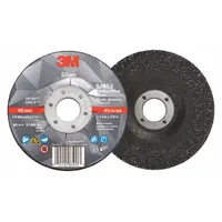 3M Depressed Center Grinding Wheel: Type 27, 4 1/2" x 1/4" x 7/8", Ceramic, 36 Grit, Silver (MPN 87453)