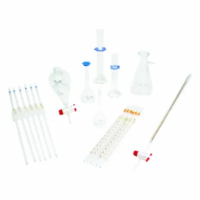 UNITED SCIENTIFIC Lab Glassware Set: Lab Starter Kit, Glass (MPN GLSKIT4) - Lab Glassware Sets