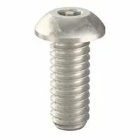 Button head tamper-resistant machine screw with 1/4-20 thread and 5/8 in length. Requires a 5/32 in drive tool for installation. Used for securing panels, enclosures, and equipment where unauthorized removal is a concern. Pack of 10