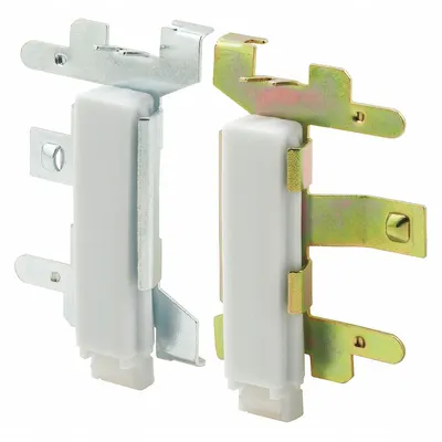 PRIME-LINE Guide: 3 3/16 in Lg, 3 13/16 in Wd - Hanging Door Guides