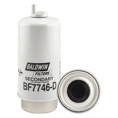 BALDWIN FILTERS Fuel Filter: Cartridge, 7 5/8 in Overall Lg, 3 5/16 in Outside Dia - Can-Type Fuel/Water Separators