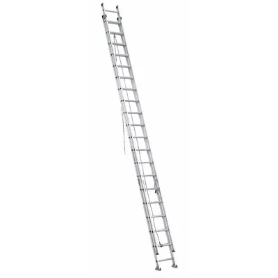 WERNER Extension Ladder: 40 ft Ladder Size, Aluminum, 300 lb Load Capacity, 90 lb Wt - Lightweight Aluminum Extension Ladders