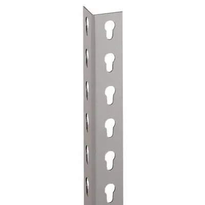 LYON Angle End Upright Post: 72 in Overall Ht, 1 1/2 in Overall Wd, Steel, Powder Coated - Posts for Boltless Shelving