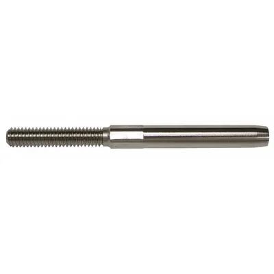 LOCOLOC Wire Rope Stud: 1/4 in Compatible Rope Dia, Right Hand, 1 3/4 in Thread Lg - Right-Hand Thread Stud
