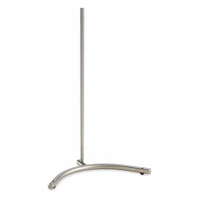 OHAUS Support Stand Rod: Stainless Steel, 5/8 in Rod Dia, 10 1/2 in Overall Lg - Lab Support Stands with Rod Included