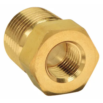 PARKER Metal Pipe Straight: Straight, 1/2 in x 3/8 in - Threaded High-Pressure Pipe Fittings