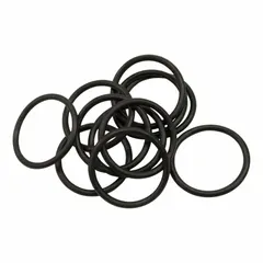 Round EPDM O-ring with 1/16 in cross-section and 5/8 in inner diameter. Durometer 70A, dash number 017. Operating temperature range -60°F to 257°F. Not FDA compliant. Suitable for static and dynamic sealing applications in industrial equipment, pumps, and valves where resistance to water, steam, and mild chemicals is required. Sold in a 10-pack.