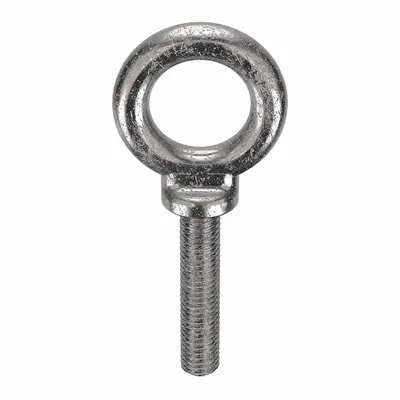 KEN FORGING Machinery Eye Bolt: With Shoulder, 316, Stainless Steel, Plain, 1/2"-13 Thread Size - Machinery Eye Bolts with Shoulder