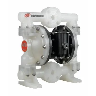 ARO Double Diaphragm Pump: Polypropylene Body, 1 in, Flange Connection, 53 gpm - Polypropylene Housing AODD Pumps