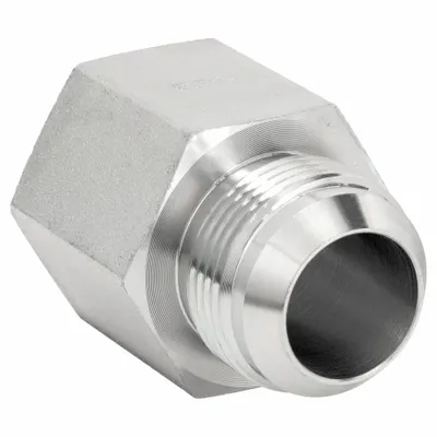 AEROQUIP Hydraulic Hose Adapter: 1 in x 1 in Fitting Size, Female x Male, NPTF x JIC - NPTF-to-JIC Steel Hydraulic Hose Adapters