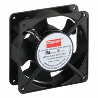 Square axial fan with polybutylene terephthalate blades. Delivers 115 cfm airflow at 0.000 in static pressure. Measures 4 11/16 inches in height and 1 1/2 inches in depth. Features terminal connections with IP20 rating. Suitable for cooling and ventilation in electronic enclosures, control panels, and small equipment