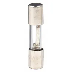 Time-delay cylindrical fuse rated 4 A at 32 V AC. Dimensions 1/4 in x 1 1/4 in. Provides overcurrent protection in low-voltage circuits, accommodating temporary inrush currents. Suitable for control panels, power supplies, and industrial equipment.