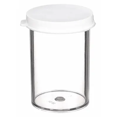 DYNALON Laboratory Jar: Polystyrene, Polystyrene, 1.9 fl oz, 41.27 mm Body Dia - Polystyrene Lab Jars