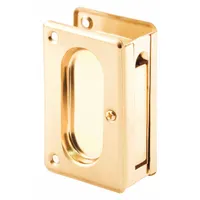 PRIME-LINE Combination Tray and Edge Pull: Unthreaded Holes, Brass, Gold, Tray/Lever (MPN N 7361)