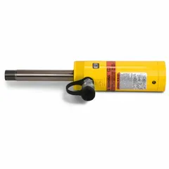 ENERPAC BRC106 is a 10-ton nominal capacity threaded-end pull hydraulic ram with a 6-inch nominal stroke. Designed for pulling, tensioning, and lifting applications, its threaded-end configuration enables secure attachment to fixtures or tooling for controlled linear force in confined spaces.
