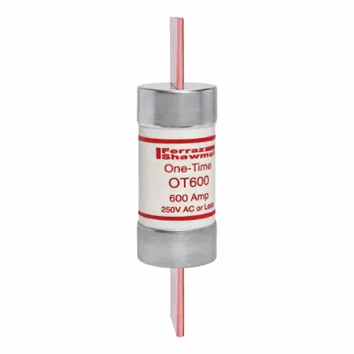 MERSEN Fuse: Class K5, OT Series, Fast-Acting, 600 A, 250 V AC, 250 V DC - Fast-Acting Blade Fuses