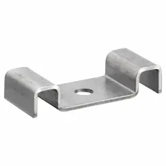 This clip is used to secure fiberglass grating panels to support structures. It is made of 316 stainless steel and fits 1 in bearing bar spacing. The clip is sold as a single unit without hardware.