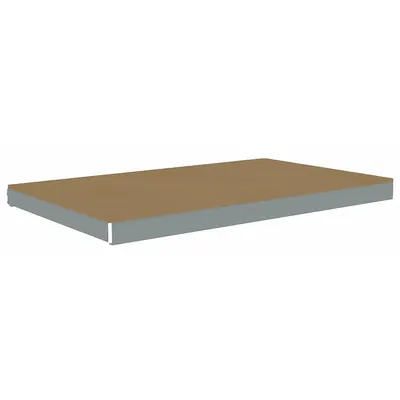TENNSCO Shelf: 72 in x 30 in, 2,000 lb Load Capacity, Particleboard, Gray - Particleboard Decking Shelf Kits for Boltless Shelving