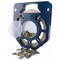 Stainless Steel Band And Buckle Kit: 0.03 in Strapping Thick, 1,500 lb Break Strength, Gray, 201 (MPN GR204B)