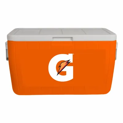 GATORADE Chest Cooler: Orange, 36 Cans, 48 qt Cooler Capacity - Standard Chest Coolers