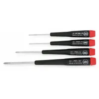 WIHA Precision Screwdriver Set: 1-10 Pieces, 4 Pieces, Phillips Tip, #0/#00/#000/#1 Tip Size (MPN 26194)