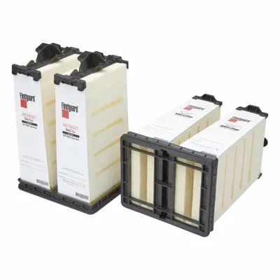 FLEETGUARD Automotive Air Filter: Round, 7 29/32 in Outside Dia - Bottom - Panel Engine Air Filters