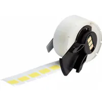 Wraparound Label: 3/4 in x 1/2 in, 1/2 in, Vinyl, Yellow (Matte), For 22 AWG to 16 AWG Wire Gauge (MPN M6-11-427-YL)