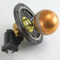 Level control head mechanism for monitoring and regulating liquid levels in HVAC and boiler systems. Activates alarms or shutoffs to prevent dry firing or overflow. Suitable for use in steam boilers and hot water systems.