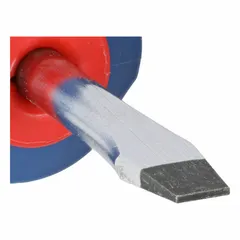 This slotted screwdriver features a keystone tip profile and a stubby overall length of 4 inches, suited for turning slotted screws in confined spaces. The compact design provides access in tight areas for light-duty fastening and adjustment tasks.