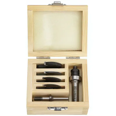 OEM Router Bit Set: Fractional Inch, 6 Pieces, Slot Cutter - Carbide-Tipped Router Bit Sets