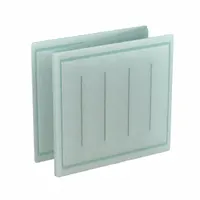 Link Air Filter: 25 in x 16 in x 1 in, 16 in Section Wd, 3 Sections, 2 Ply, MERV 8