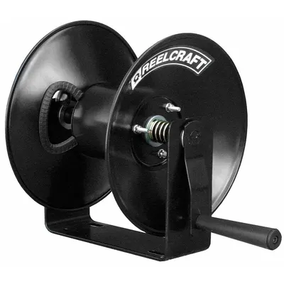 REELCRAFT Hand Crank Hose Reel: 50 ft (1/2 in I.D.), 13 1/4 in L x 16 3/4 in W x 14 3/8 in H - Lightweight Hand-Crank Hose Reels with U-Base