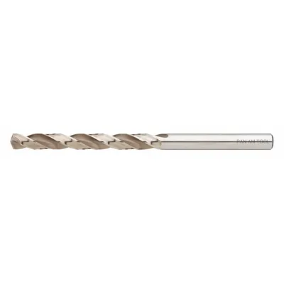 PAN AMERICAN TOOL Double Margin Drill: 9/32", 135° Split Point, Straw/Bronze Cobalt - Precision Cobalt Jobber-Length Drill Bits