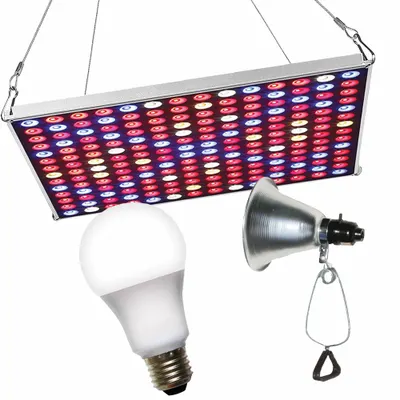 MIRACLE LED Grow Panel: Full/Broad, 120V AC, Bulb Included, LED - Panel & Clamp-On Fixture Kits