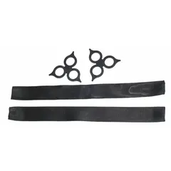 Replacement kit for soft shackles used in rigging and lifting applications. Includes two HMPE sleeves and two lock rings to secure and repair synthetic shackle assemblies. Compatible with LOCKJAW soft shackles.