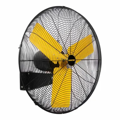 MASTER Mounted Fan: 30 in Blade Dia, 120V AC, 1/3 hp Motor HP, Wall Mount, Oscillating - High-Velocity Industrial Wall-Mount Fans