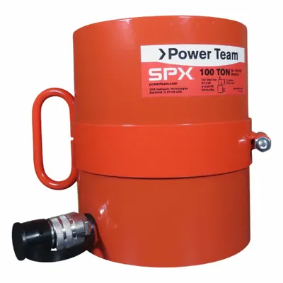 POWER TEAM Hollow Hydraulic Rams: 100 ton Nominal Capacity, 3 in Nominal Stroke Lg - Lightweight Hollow Rams