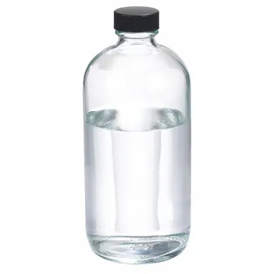 WHEATON Sampling Bottle: 500 mL, Colorless, 28-400 mm, Phenolic, 12, PolyCone - Clear Narrow Mouth Round Glass Lab Bottles