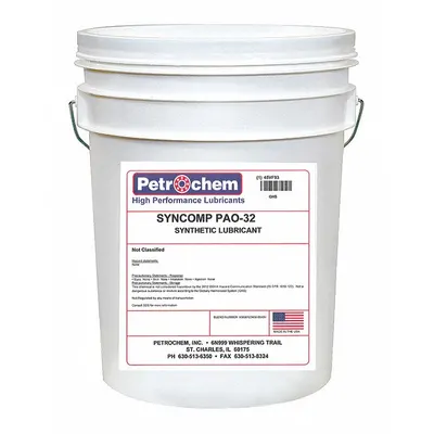 PETROCHEM Compressor Oil: 5 gal, Pail, 10 SAE Grade, 32 ISO Viscosity Grade - Air Compressor Oils