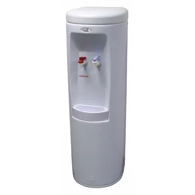 OASIS Plumbed Water Dispenser: Freestanding, Cold/Hot, White, Polyethylene, 40 1/2 in Ht - Freestanding Plumbed Water Dispensers
