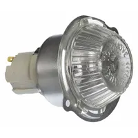 Replacement lamp assembly for GE ovens. Restores interior lighting to allow monitoring of cooking progress without opening the oven door. Use for maintenance of oven illumination