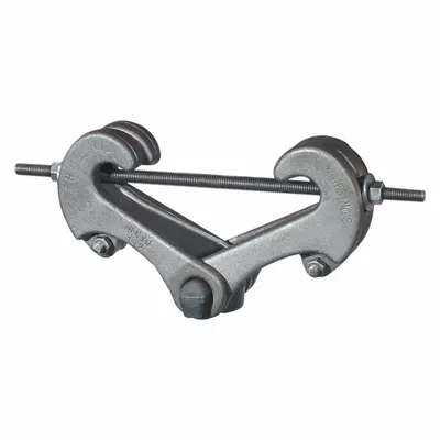 ANVIL Beam Clamp: Zinc-Plated Forged Steel, 2,160 lb Load Capacity - Tong-Style Beam Clamps