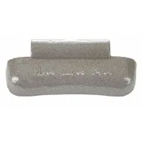 This clip-on wheel weight is made of coated lead and designed for use on passenger cars with aluminum rims. It attaches securely to the rim flange to correct wheel imbalance, reducing vibration and promoting even tire wear. Supplied as a single unit