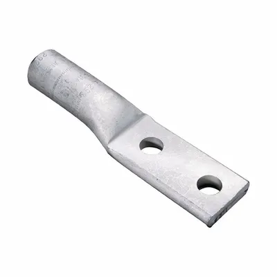 BURNDY Compression Lug: For 4/0 AWG, Solid/Stranded Wire, 3/8 in Stud Size, Std - Two-Hole Compression Lugs