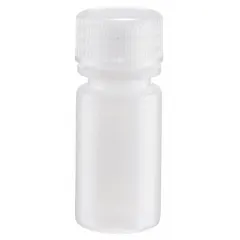APPROVED VENDOR 4 mL HDPE Narrow Mouth Round Lab Bottle, Natural, 13-425 mm Screw Closure, Unlined (209041)