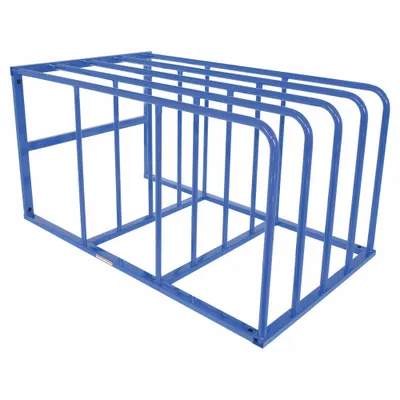 OEM Vertical Sheet Storage Rack: 4 Bays - Multi-Orientation Fixed-Divider Panel & Sheet Racks