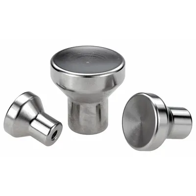 KIPP Hand Knob: Pull, Stainless Steel, #6-32 Thread, 7.5 mm Thread Lg - Corrosion-Resistant Pull Knobs with Threaded Hole