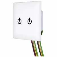 HUBBELL Wall Switch: Touch Switch, 3-Way, Maintained, White, 120/277V AC, 8 A (MPN WSS2277PW)