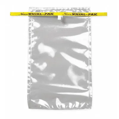 WHIRL-PAK Sampling Bag: Std, Sterile, 55 fl oz Capacity - oz, 1.63 L Capacity - mL - Standard Sterilized Bags