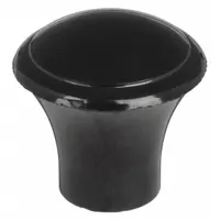 This pull knob features a threaded hole for mounting on studs or screws. Constructed of thermoset material, it offers heat resistance and mechanical strength. Suitable for manual actuation on control panels, machinery, and industrial equipment